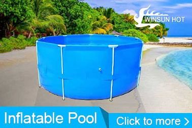 Forme ronde encadrée de grande taille de piscine avec 6 mètres de diamètre
