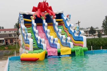 Chine Glissière gonflable de piscine de parc aquatique de homard pour des adultes/enfants 9x6x8.2m usine