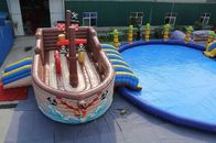 Bâche gonflable commerciale de PVC du parc aquatique 0.9mm de bateau de pirate faite fournisseur