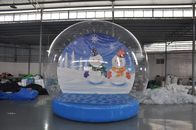 Actions en boules gonflables d'exposition de neige de vente, globe de neige de Noël, boule gonflable d'affichage de Noël pour la décoration fournisseur