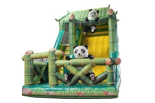 Enfants/glissière adulte d'explosion, glissière gonflable de panda d'impression de Digital grande fournisseur