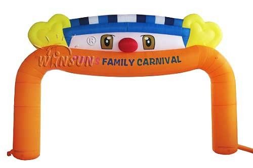 Voûte bienvenue gonflable orientée de clown pour le carnaval extérieur de famille fournisseur
