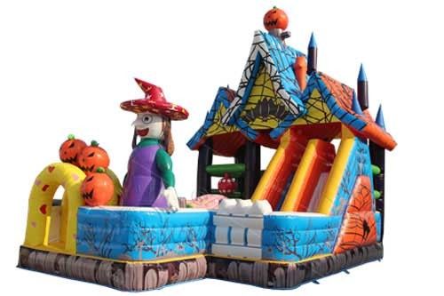 Chambre de rebond d'explosion d'enfants de thème de sorcière de Halloween avec la taille adaptée aux besoins du client fournisseur
