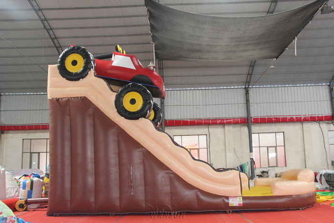 Matériel gonflable de PVC de glissière de camion de monstre grand fait pour des enfants/adultes