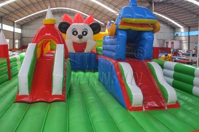 Ville gonflable durable d'amusement/terrain de jeu plein d'entrain de château pour le jardin d'enfants