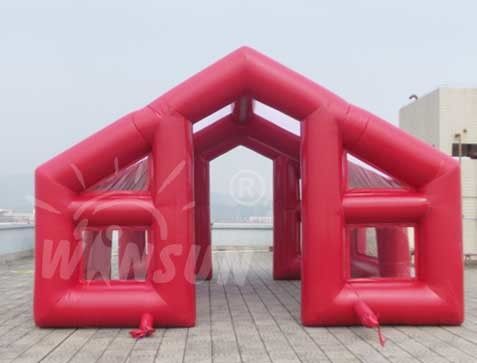 Tente gonflable d'événement de couleur rouge, grande tente d'explosion de résistant à l'eau
