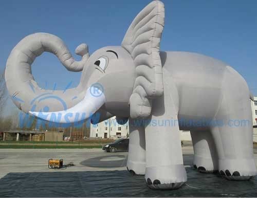 Éléphant gonflable ignifuge, produits gonflables de la publicité de PVC