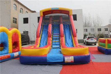 Chine Glissière sèche gonflable adaptée aux besoins du client de taille, double glissière d&#039;explosion d&#039;enfants de ruelle usine