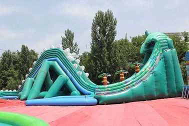 Chine Parc aquatique d&#039;explosion de thème de dinosaure, parc gonflable adapté aux besoins du client d&#039;Aqua de taille usine