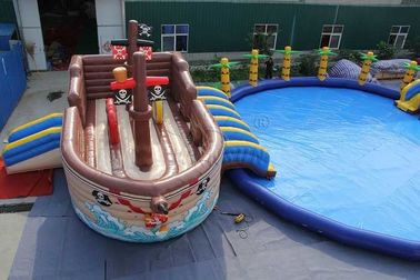 Bâche gonflable commerciale de PVC du parc aquatique 0.9mm de bateau de pirate faite