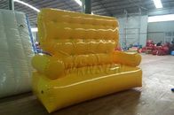 Sofa gonflable de divan de couleur jaune favorable à l'environnement pour des activités en plein air fournisseur
