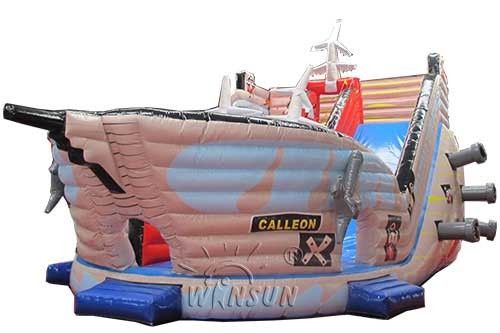 Gonflables énormes de style de bateau de pirate sèchent protecteur UV imperméable de glissière fournisseur