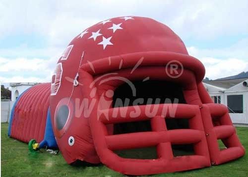 Tente gonflable d'événement de style de casque favorable à l'environnement pour le match de football