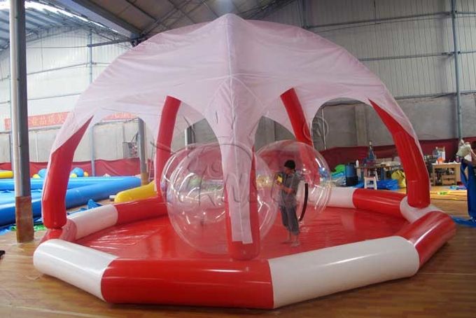 Grande piscine gonflable de PVC, piscine gonflable énorme de cercle avec la tente
