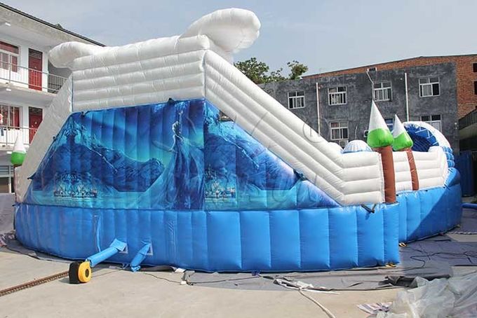 Parc aquatique gonflable commercial énorme, équipement orienté congelé de parc d'Aqua